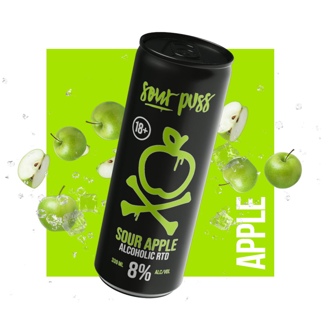 Sour Puss RTD Mixed 24 x  330ml - 80Proof