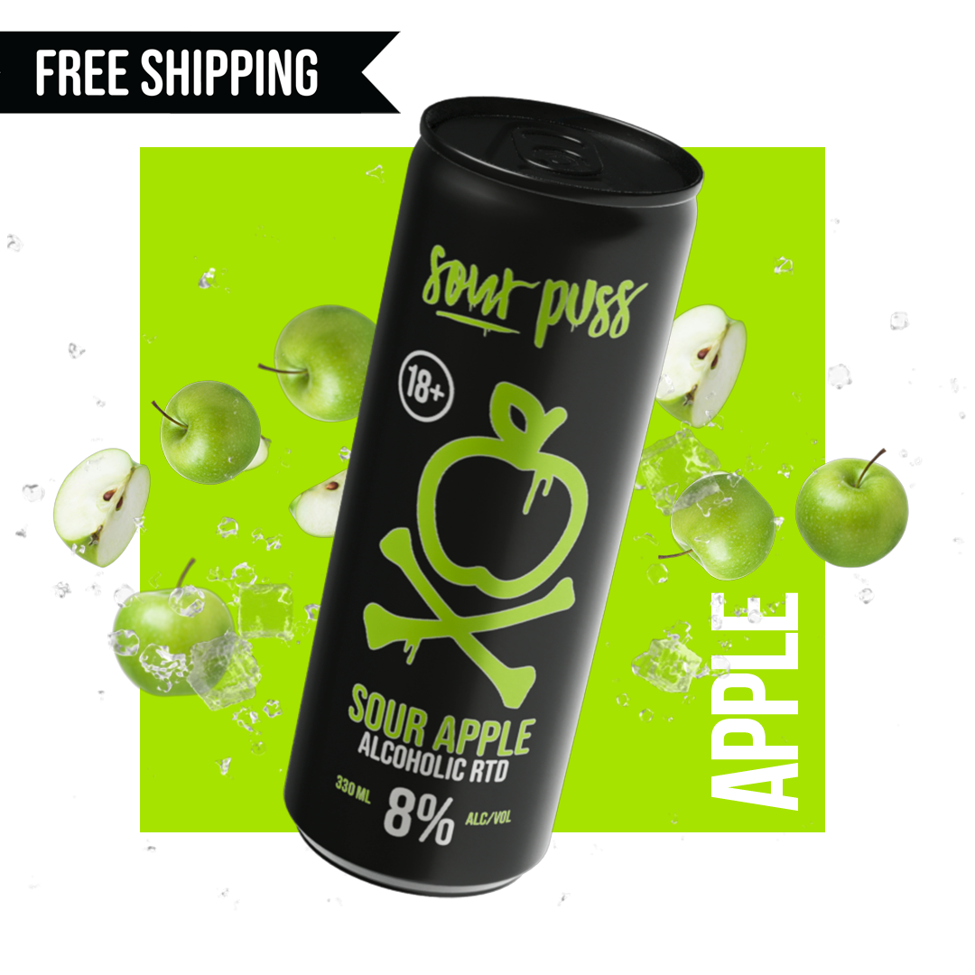Sour Puss RTD Apple 24 x 330ml - 80Proof online