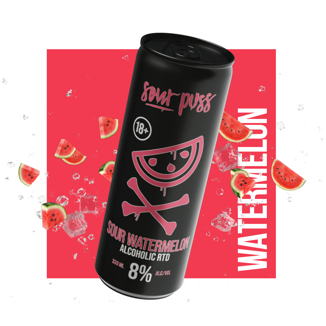 Sour Puss RTD Mixed 24 x  330ml - 80Proof