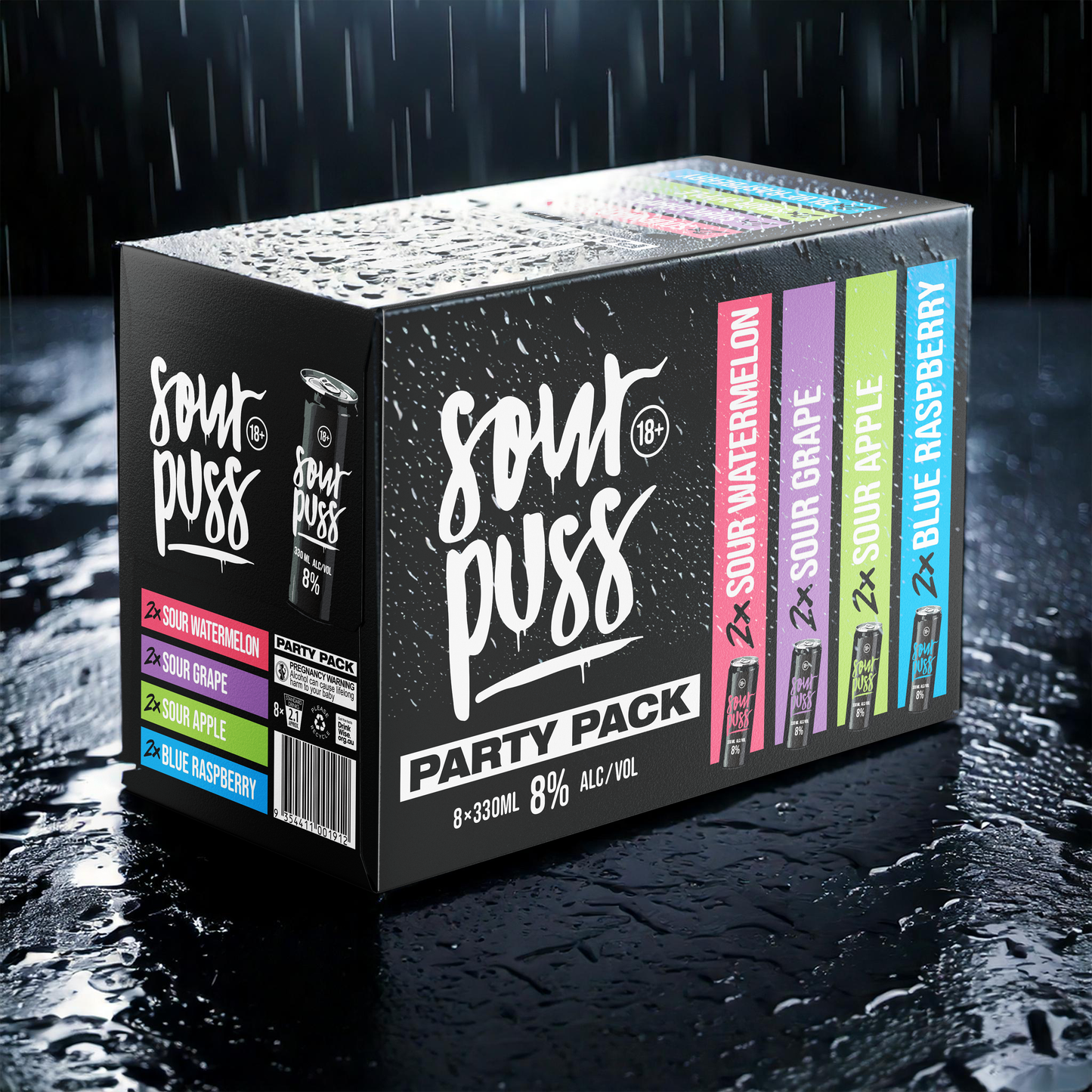 Sour Puss Mixed 8 RTD + Free T-Shirt