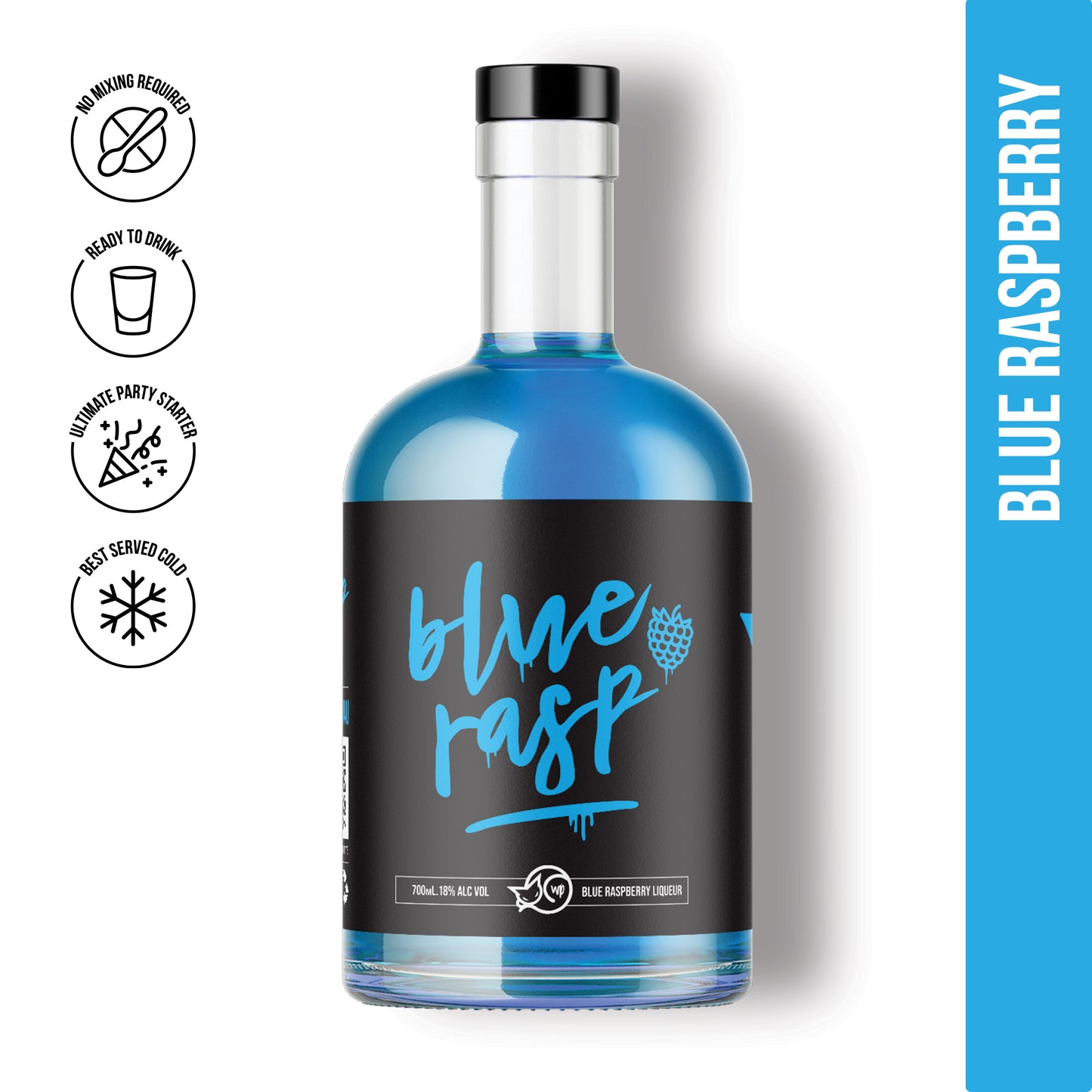 Blue Rasp 700ml - 80Proof
