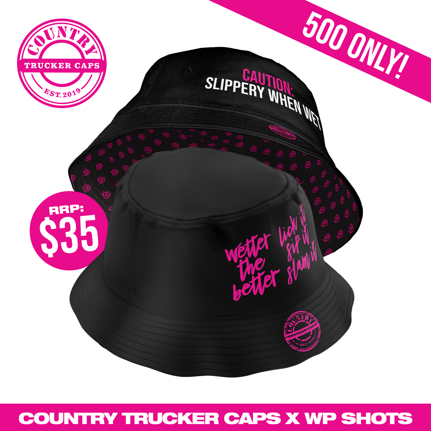 Country Trucker Wet Pussy Bucket Hat