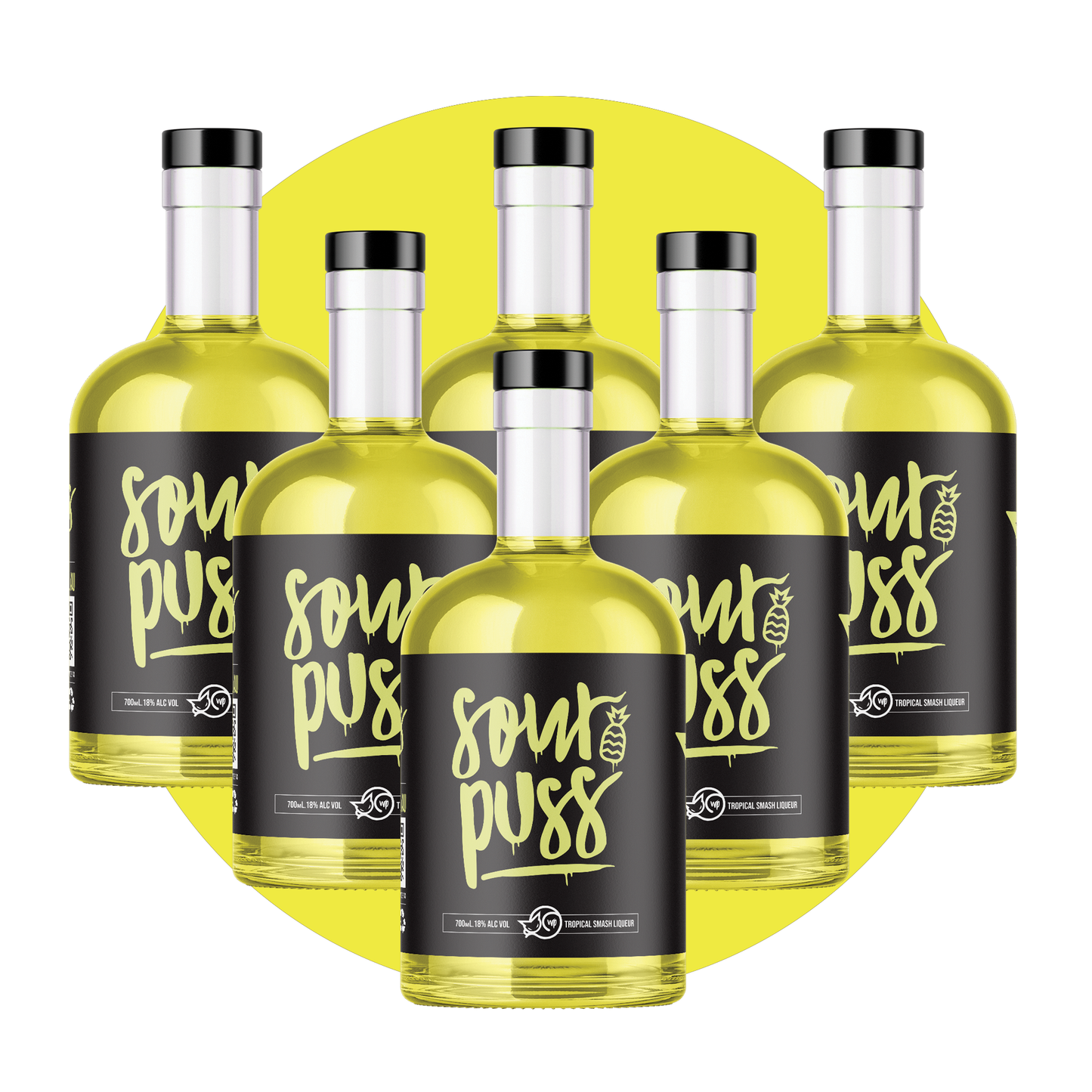Sour Puss Tropical Smash 6 x 700ml - 80Proof