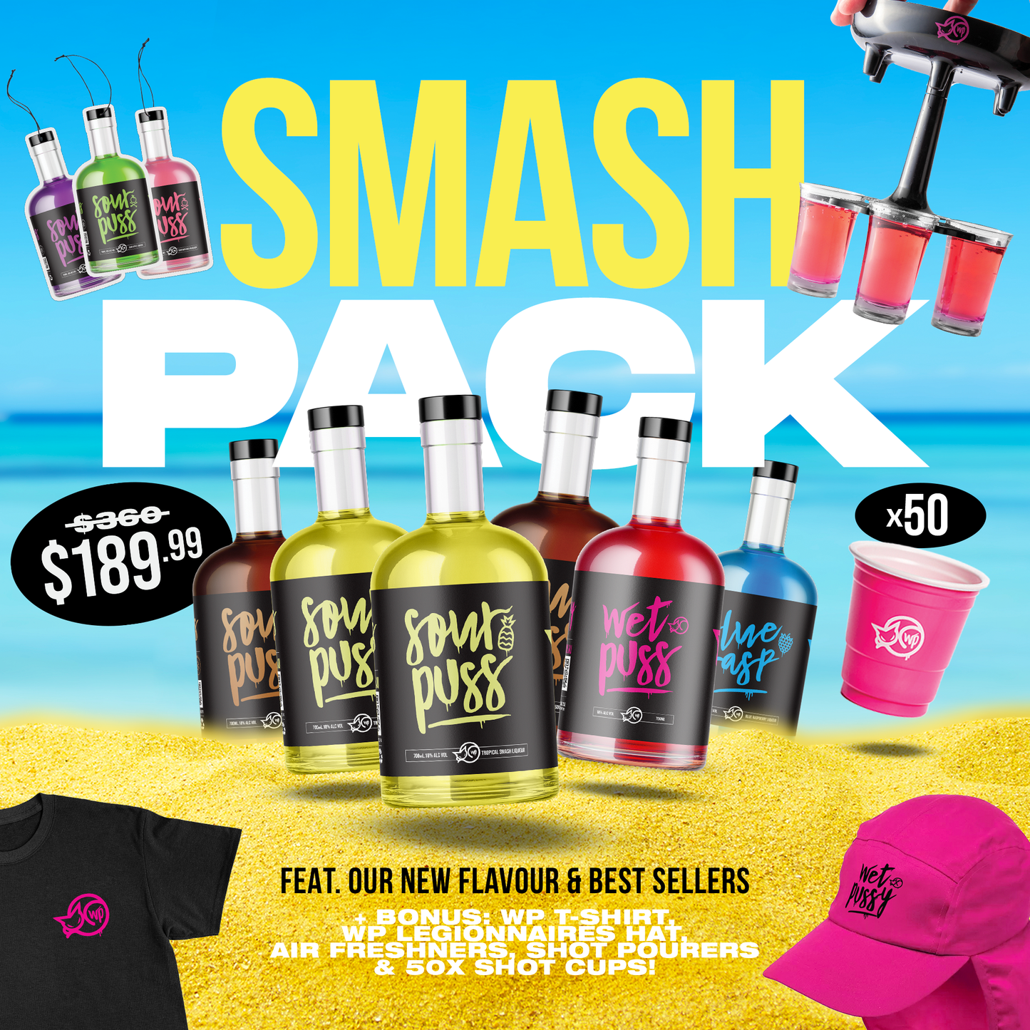 Smash Pack 6 x700ml - 80Proof 