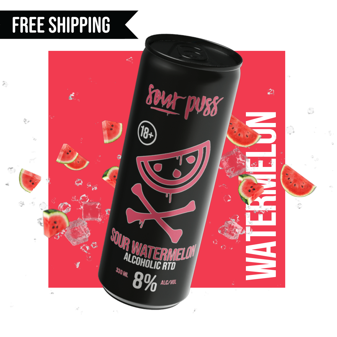 Sour Puss RTD Watermelon 24 x  330ml - 80Proof online 