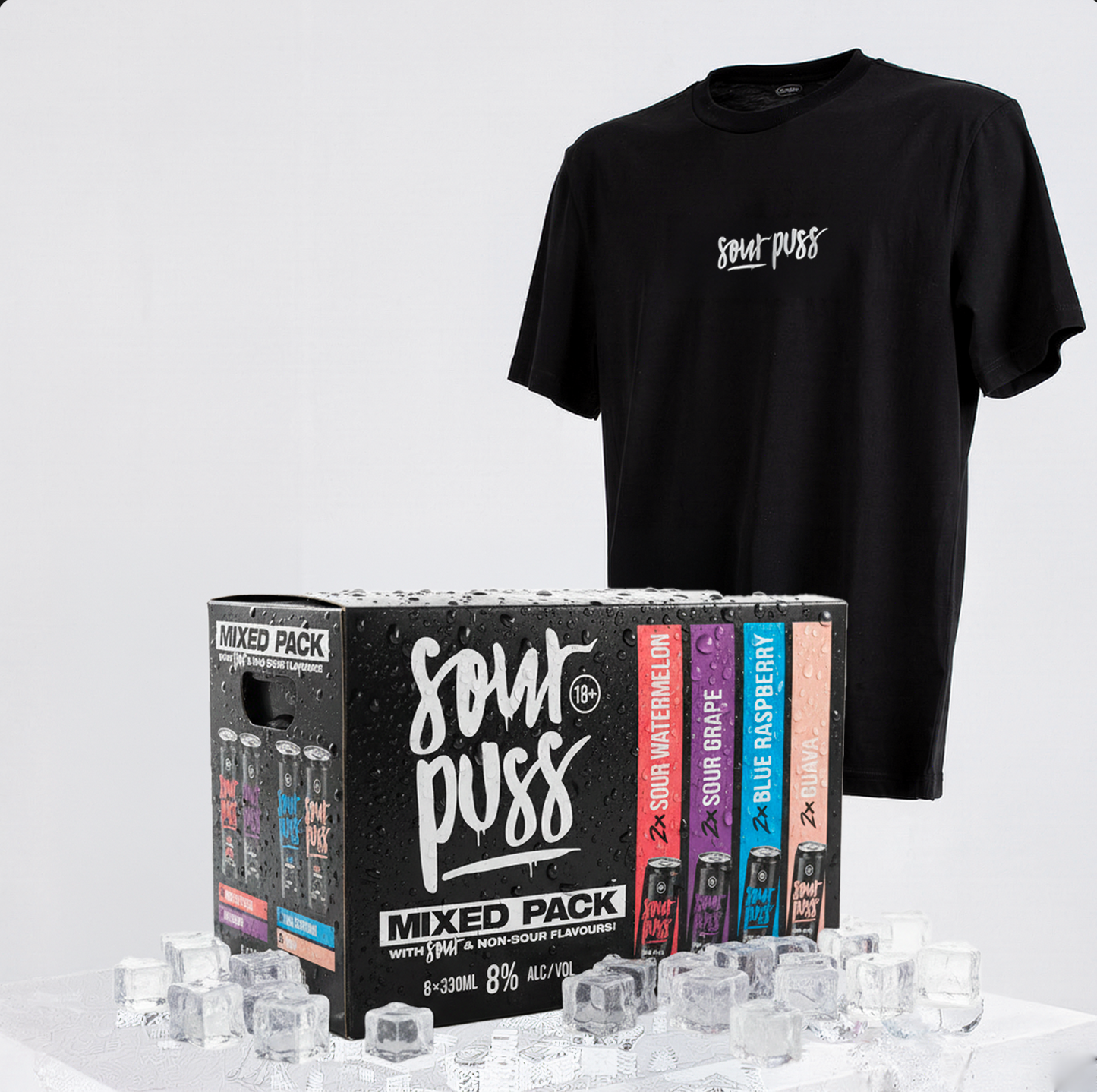 Sour Puss Mixed 8 RTD + Free T-Shirt