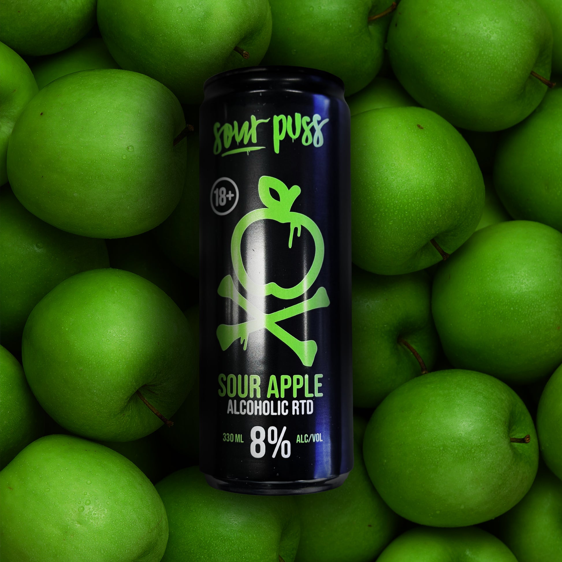 Sour Puss RTD 3 X 24 330ml Cans - 80Proof online 