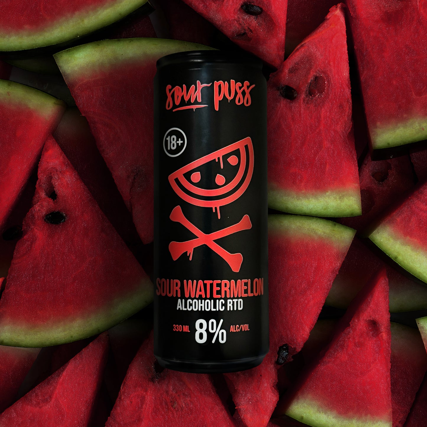 Sour Puss RTD Watermelon 24 x  330ml - 80Proof online 