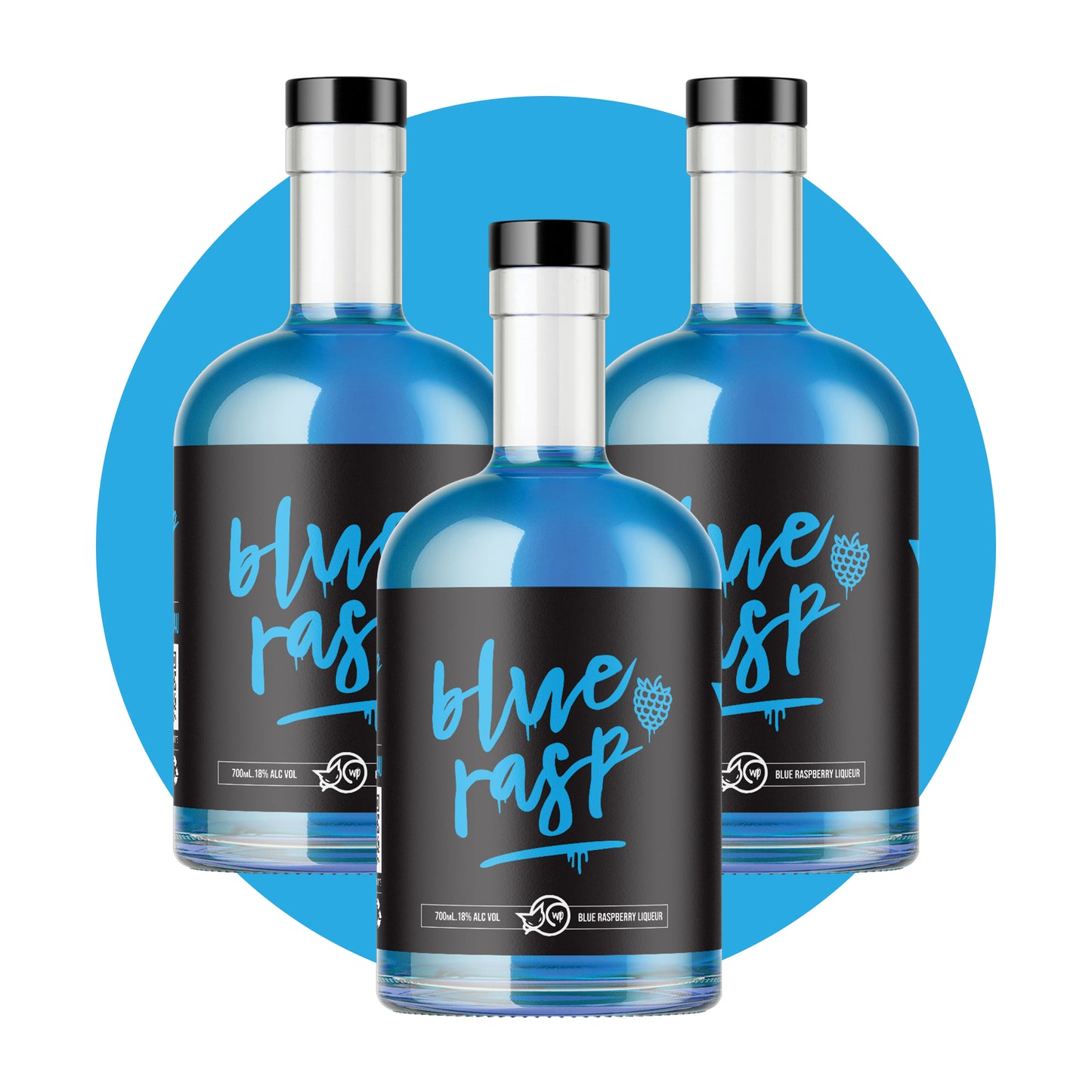 Blue Rasp 3-Pack 700ml – 80Proof online