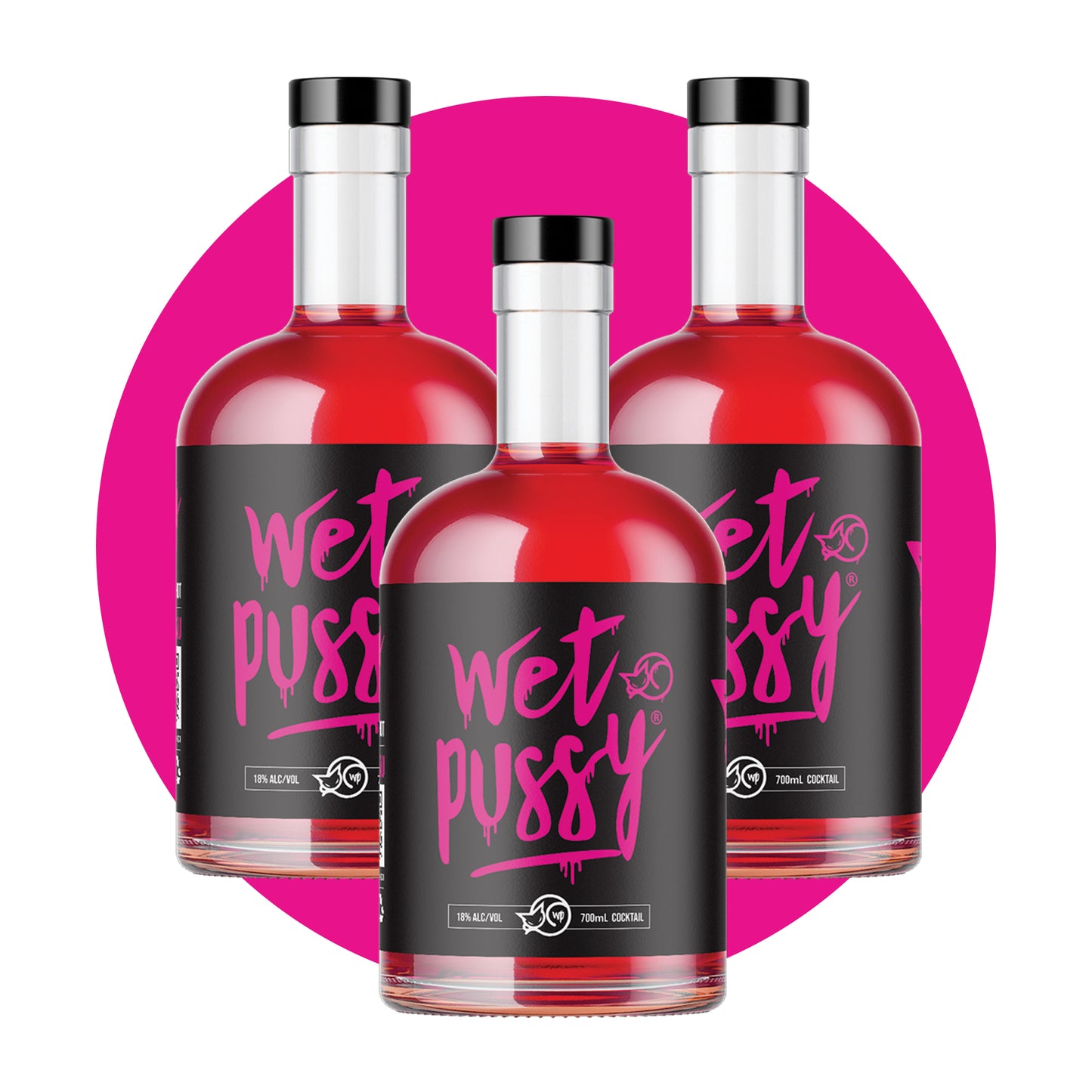 Wet Pussy 3-Pack 700ml - 80Proof 