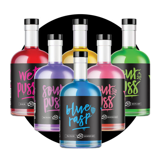 Mixed 6-Pack (Blue Rasp) - 80Proof 