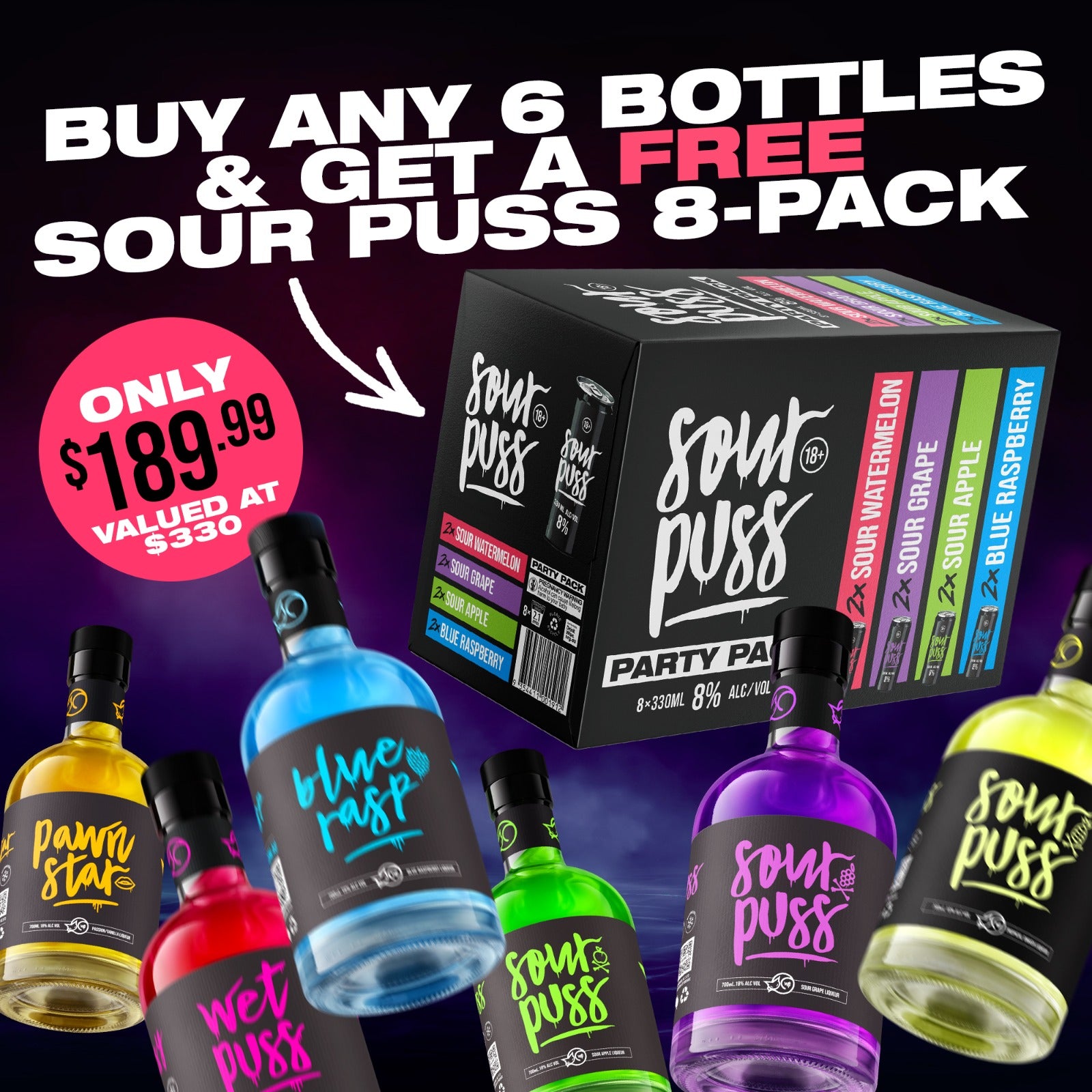 Pick Any 6 and Get a Free 8-Pack - 80Proof online 