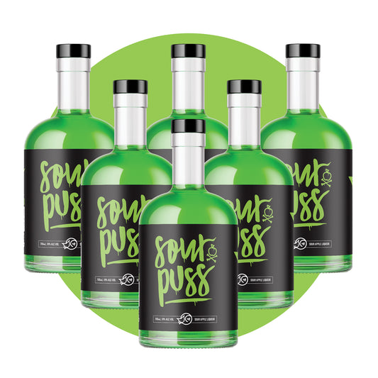 Sour Puss Apple 6-Pack 700ml - 80Proof 